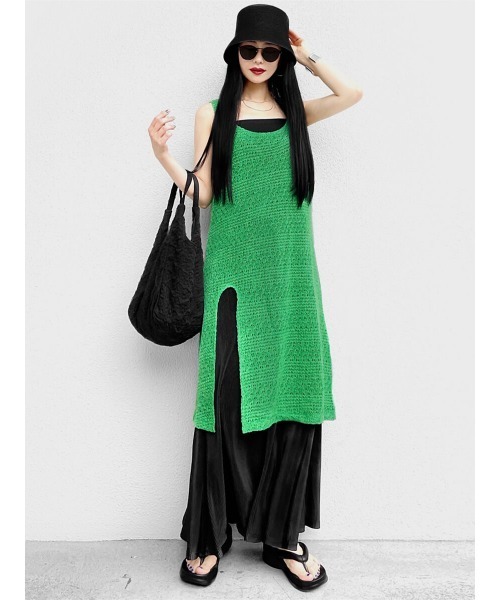 LVEU.（ラブユ.）の「Straw bucket hat / ストローバケットハット(Ai select)（ハット・レディース・ブラック・FREE）」の2枚目の写真