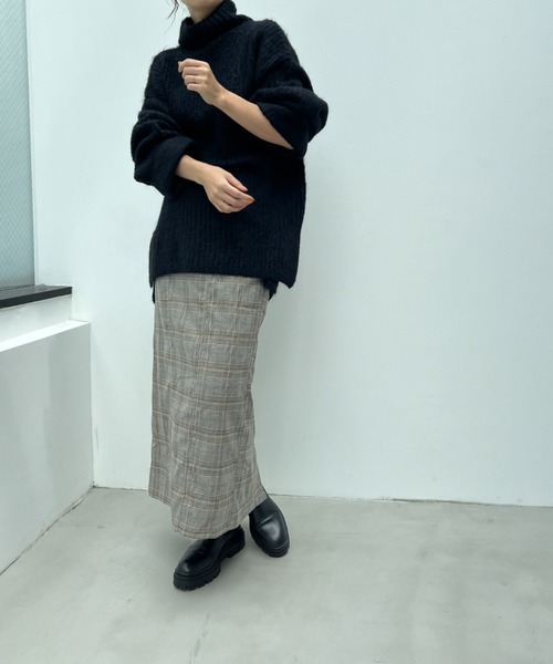 y/m by Yukie（イムバイユキエ）の「グレンチェックIラインスカート（スカート・レディース・オレンジ/グリーン・FREE）」の9枚目の写真