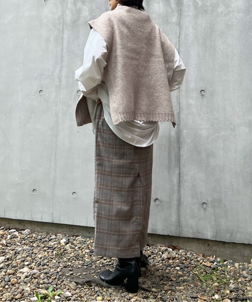 y/m by Yukie（イムバイユキエ）の「グレンチェックIラインスカート（スカート・レディース・オレンジ/グリーン・FREE）」の17枚目の写真