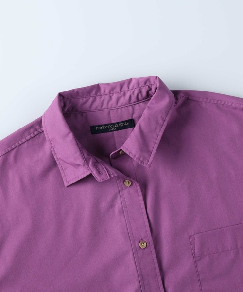 Right-on（ライトオン）の「【HONEYSUCKLE ROSE】レギュラーカラーシャツ（シャツ/ブラウス・レディース・ホワイト/ネイビー×ホワイト/ライラック/オレンジ・M/L）」の17枚目の写真