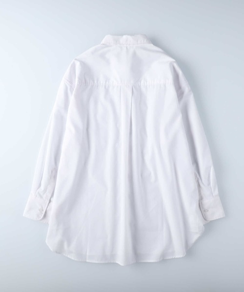 Right-on（ライトオン）の「【HONEYSUCKLE ROSE】レギュラーカラーシャツ（シャツ/ブラウス・レディース・ホワイト/ネイビー×ホワイト/ライラック/オレンジ・M/L）」の6枚目の写真