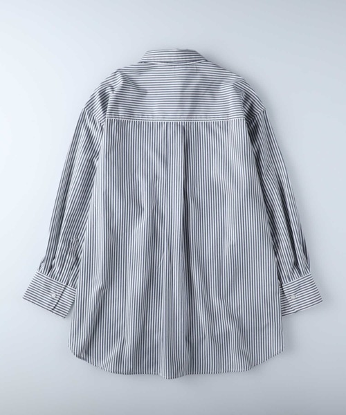 Right-on（ライトオン）の「【HONEYSUCKLE ROSE】レギュラーカラーシャツ（シャツ/ブラウス・レディース・ホワイト/ネイビー×ホワイト/ライラック/オレンジ・M/L）」の11枚目の写真