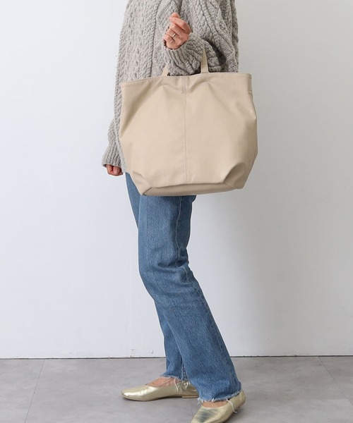 COOCO（クーコ）の「フェイクレザー２ＷＡＹトートバッグ／Ａ４対応（トートバッグ・レディース・ブラック/グリーン/アイボリー/キャメル・9）」の9枚目の写真