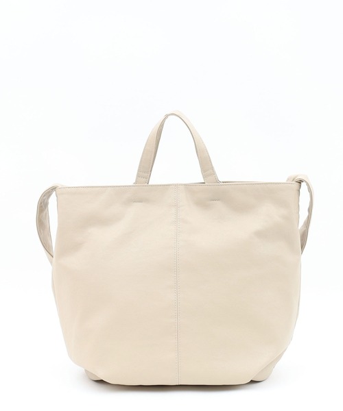 COOCO（クーコ）の「フェイクレザー２ＷＡＹトートバッグ／Ａ４対応（トートバッグ・レディース・ブラック/グリーン/アイボリー/キャメル・9）」の13枚目の写真