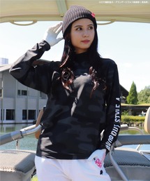 LUXE/R GOLF | 【LUXE/R GOLF】ストレッチ スムース ハイネック カモフラージュ柄 長袖 Tシャツ(RMS)(Tシャツ/カットソー)