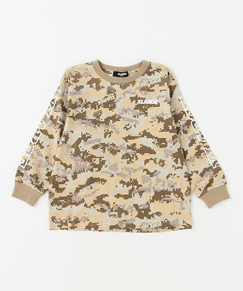 XLARGE KIDS（エクストララージキッズ）の「迷彩総柄長袖Tシャツ（T  