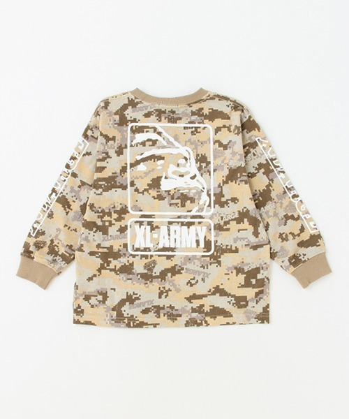 XLARGE KIDS（エクストララージキッズ）の「迷彩総柄長袖Tシャツ（T