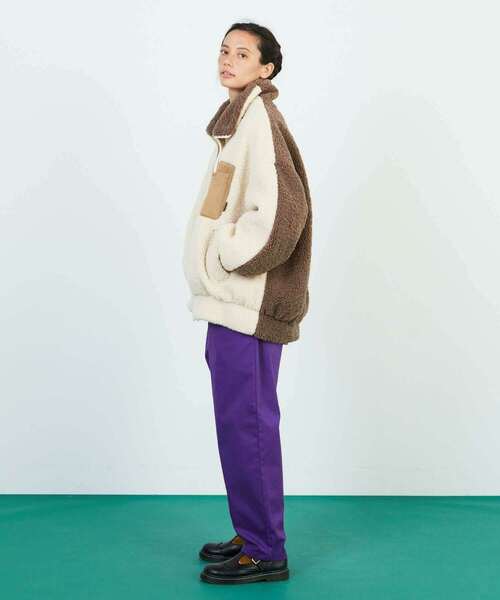 FRAPBOIS(フラボア)の「モコゾン ボアブルゾン(ブルゾン・レディース・クリーム/キャメル・1/0)」の20枚目の写真