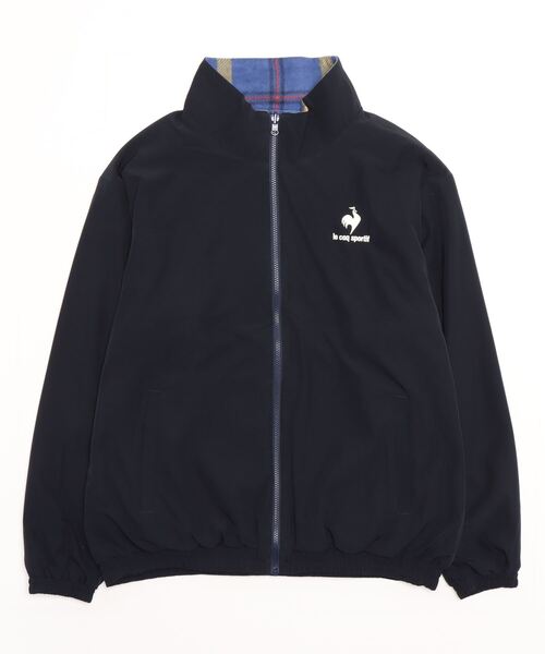 le coq sportif(ルコックスポルティフ)の「ルコック フリースジャケット スポーツウエア メンズ リバーシブル ボアフリース セーター フリース ニット 防寒 トレーニングウエア(ブルゾン・メンズ・イエロー/ブルー・L/M/XL/M(M))」の5枚目の写真