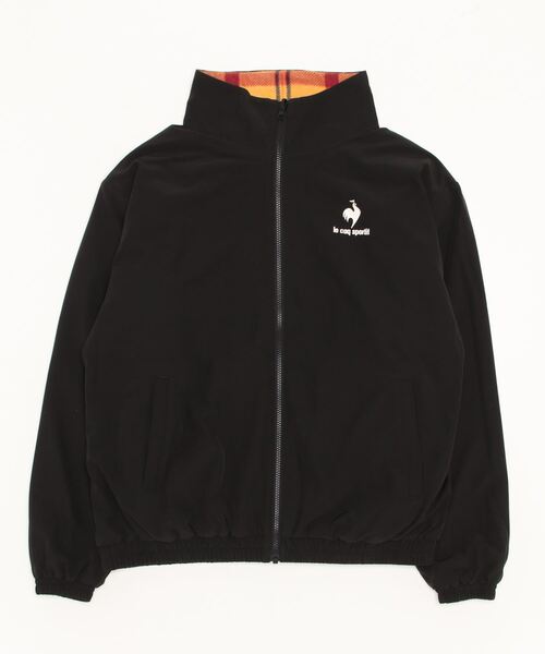 le coq sportif(ルコックスポルティフ)の「ルコック フリースジャケット スポーツウエア メンズ リバーシブル ボアフリース セーター フリース ニット 防寒 トレーニングウエア(ブルゾン・メンズ・イエロー/ブルー・L/M/XL/M(M))」の3枚目の写真