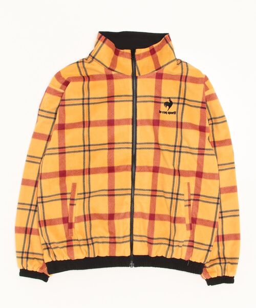 le coq sportif(ルコックスポルティフ)の「ルコック フリースジャケット スポーツウエア メンズ リバーシブル ボアフリース セーター フリース ニット 防寒 トレーニングウエア(ブルゾン・メンズ・イエロー/ブルー・L/M/XL/M(M))」の13枚目の写真