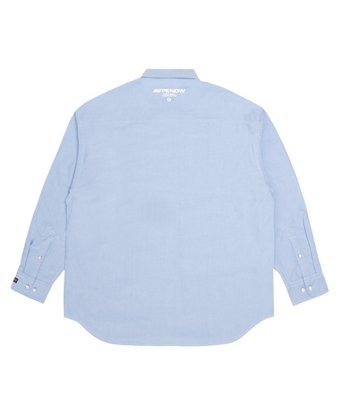 AAPE BY A BATHING APE（エーエイプバイアベイシングエイプ）の「AAPE NOW LONG SLEEVE SHIRT（シャツ/ブラウス・メンズ・ブラック/ブルー系その他2/ホワイト・MEDIUM/LARGE/X-LARGE/SMALL）」の12枚目の写真