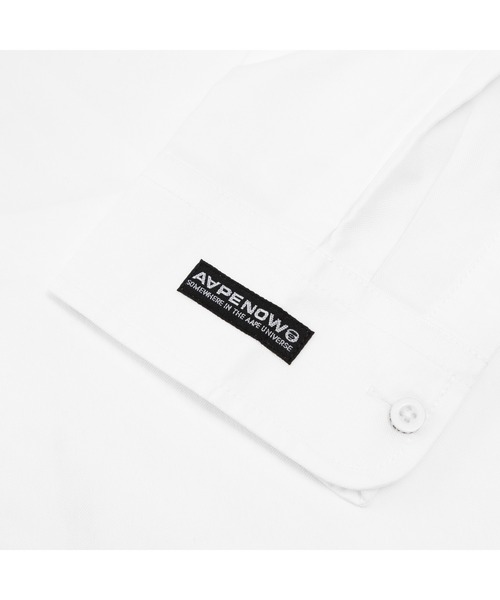 AAPE BY A BATHING APE（エーエイプバイアベイシングエイプ）の「AAPE NOW LONG SLEEVE SHIRT（シャツ/ブラウス・メンズ・ブラック/ブルー系その他2/ホワイト・MEDIUM/LARGE/X-LARGE/SMALL）」の7枚目の写真