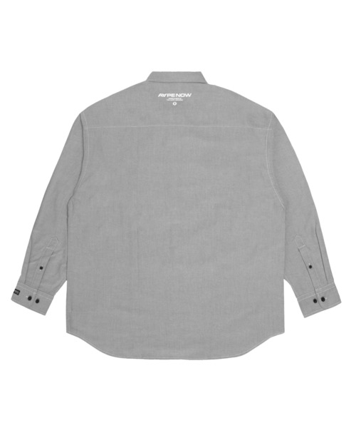 AAPE BY A BATHING APE（エーエイプバイアベイシングエイプ）の「AAPE NOW LONG SLEEVE SHIRT（シャツ/ブラウス・メンズ・ブラック/ブルー系その他2/ホワイト・MEDIUM/LARGE/X-LARGE/SMALL）」の8枚目の写真