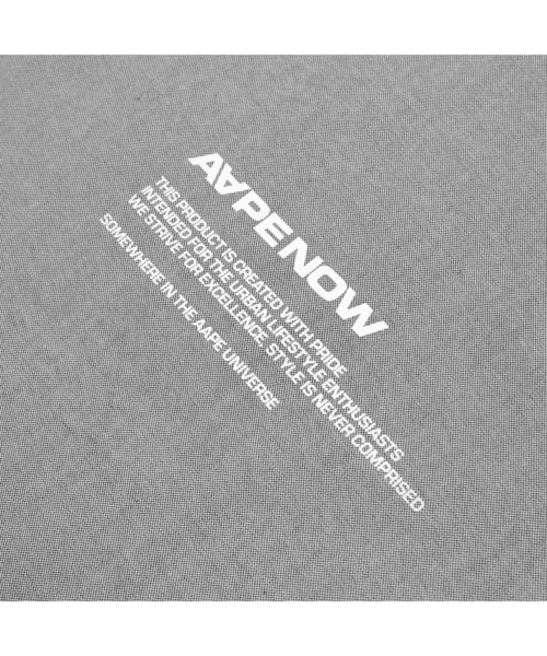 AAPE BY A BATHING APE（エーエイプバイアベイシングエイプ）の「AAPE NOW LONG SLEEVE SHIRT（シャツ/ブラウス・メンズ・ブラック/ブルー系その他2/ホワイト・MEDIUM/LARGE/X-LARGE/SMALL）」の10枚目の写真
