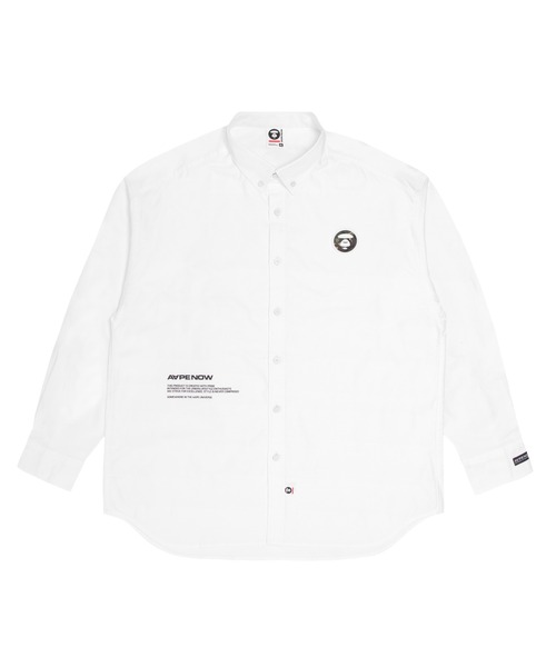 AAPE BY A BATHING APE（エーエイプバイアベイシングエイプ）の「AAPE NOW LONG SLEEVE SHIRT（シャツ/ブラウス・メンズ・ブラック/ブルー系その他2/ホワイト・MEDIUM/LARGE/X-LARGE/SMALL）」の16枚目の写真
