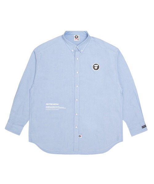 AAPE BY A BATHING APE（エーエイプバイアベイシングエイプ）の「AAPE NOW LONG SLEEVE SHIRT（シャツ/ブラウス・メンズ・ブラック/ブルー系その他2/ホワイト・MEDIUM/LARGE/X-LARGE/SMALL）」の17枚目の写真