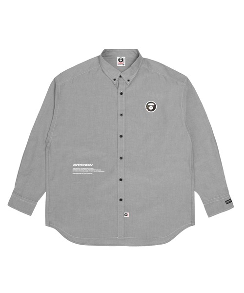 AAPE BY A BATHING APE（エーエイプバイアベイシングエイプ）の「AAPE NOW LONG SLEEVE SHIRT（シャツ/ブラウス・メンズ・ブラック/ブルー系その他2/ホワイト・MEDIUM/LARGE/X-LARGE/SMALL）」の18枚目の写真