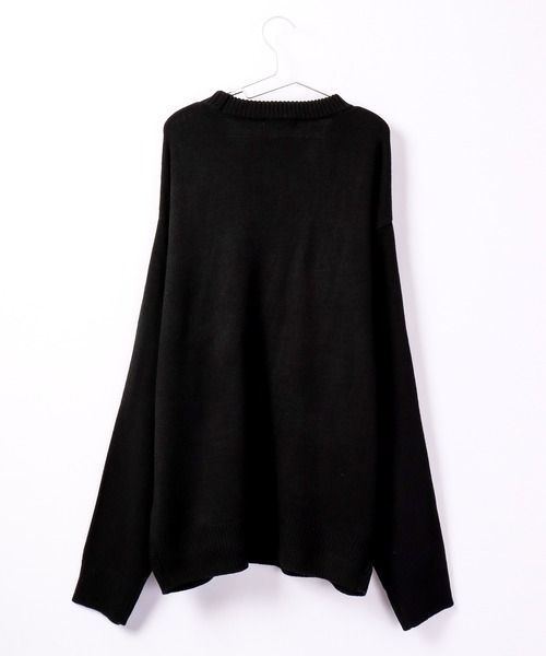 RE730(アールイーセブンサーティー)の「Alphabet wide cool neck knit / 英字ニット ワイドクールネック(ニット/セーター・メンズ・グリーン/ブラック/グレー・M/L)」の17枚目の写真