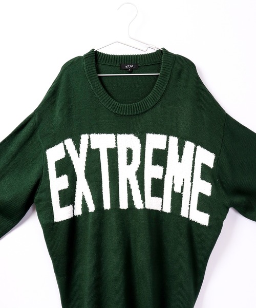 RE730(アールイーセブンサーティー)の「Alphabet wide cool neck knit / 英字ニット ワイドクールネック(ニット/セーター・メンズ・グリーン/ブラック/グレー・M/L)」の19枚目の写真