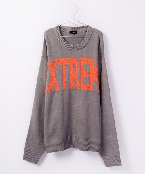 RE730(アールイーセブンサーティー)の「Alphabet wide cool neck knit / 英字ニット ワイドクールネック(ニット/セーター・メンズ・グリーン/ブラック/グレー・M/L)」の7枚目の写真