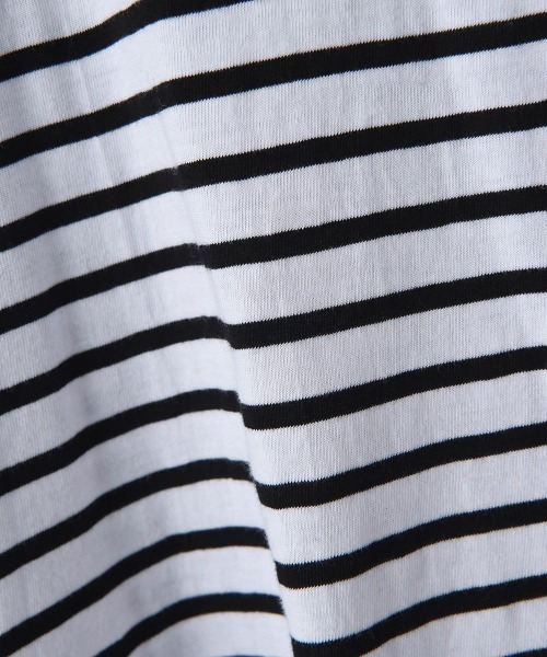 marjour（マージュール）の「BORDER LONG SLEEVE TEE（Tシャツ/カットソー・レディース・ホワイト×レッド/ブラック×ホワイト/ホワイト×ブラック・M）」の19枚目の写真