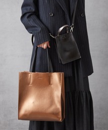 Actually | メタリックトートM ミニショルダー付き(トートバッグ)