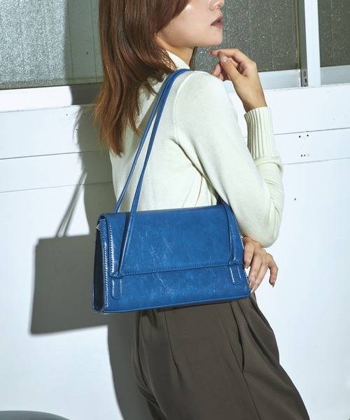 ANAP（アナップ）の「デザインハンドバッグ（ハンドバッグ・レディース・ブラック/ブルー/アイボリー・FREE）」の3枚目の写真