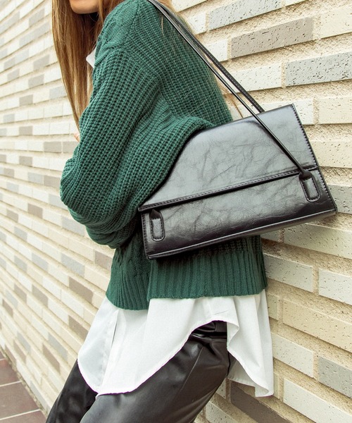 ANAP（アナップ）の「デザインハンドバッグ（ハンドバッグ・レディース・ブラック/ブルー/アイボリー・FREE）」の2枚目の写真