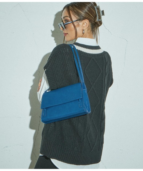 ANAP（アナップ）の「デザインハンドバッグ（ハンドバッグ・レディース・ブラック/ブルー/アイボリー・FREE）」の12枚目の写真