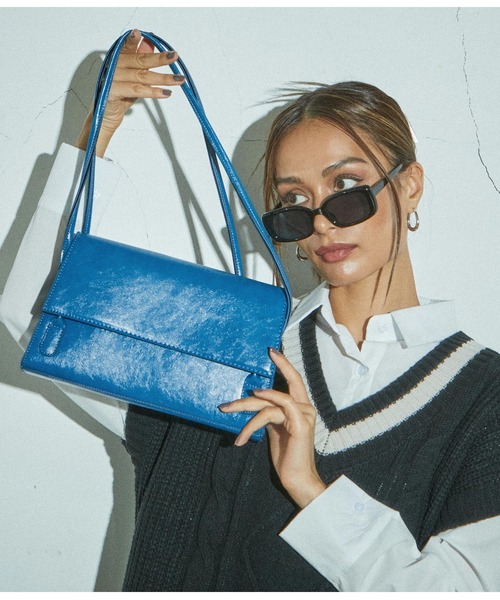 ANAP（アナップ）の「デザインハンドバッグ（ハンドバッグ・レディース・ブラック/ブルー/アイボリー・FREE）」の14枚目の写真