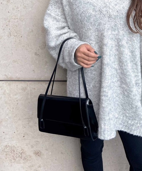 ANAP（アナップ）の「デザインハンドバッグ（ハンドバッグ・レディース・ブラック/ブルー/アイボリー・FREE）」の4枚目の写真