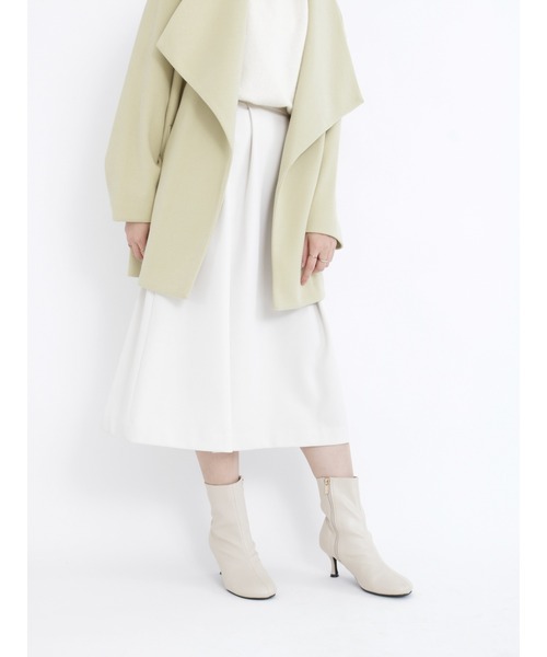 Te chichi(テチチ)の「ボンディングタックスカート(スカート・レディース・ブラック/オフホワイト/カーキ・SMALL/MEDIUM)」の11枚目の写真