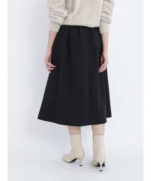 Te chichi(テチチ)の「ボンディングタックスカート(スカート・レディース・ブラック/オフホワイト/カーキ・SMALL/MEDIUM)」の5枚目の写真