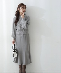 PROPORTION BODY DRESSING | ケーブルニットセットアップ / 1212240013(ワンピース)