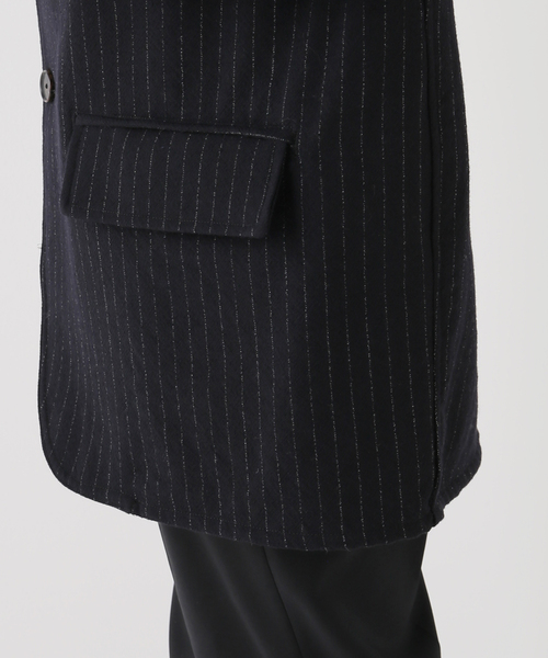 IENA（イエナ）の「【JANE SMITH/ジェーンスミス】WASHED WOOL STRIPE JACKET（テーラードジャケット・レディース・ネイビー・FREE）」の18枚目の写真