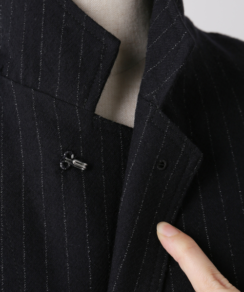 IENA（イエナ）の「【JANE SMITH/ジェーンスミス】WASHED WOOL STRIPE JACKET（テーラードジャケット・レディース・ネイビー・FREE）」の22枚目の写真