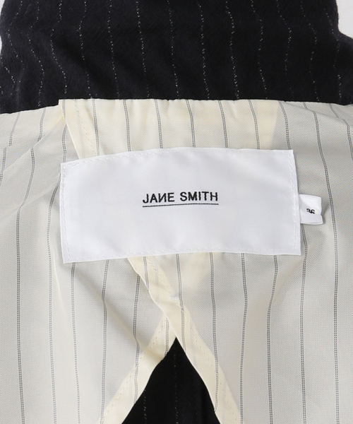 IENA（イエナ）の「【JANE SMITH/ジェーンスミス】WASHED WOOL STRIPE JACKET（テーラードジャケット・レディース・ネイビー・FREE）」の10枚目の写真