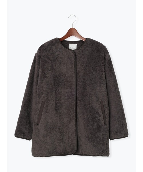 Te chichi TERRASSE(テチチテラス)の「ボアブルゾン(ブルゾン・レディース・チャコール/モカ/オフホワイト・フリ-)」の1枚目の写真