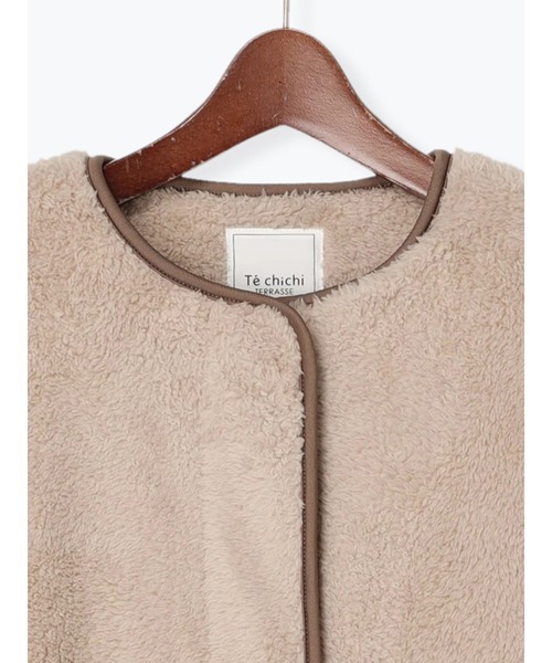 Te chichi TERRASSE(テチチテラス)の「ボアブルゾン(ブルゾン・レディース・チャコール/モカ/オフホワイト・フリ-)」の15枚目の写真