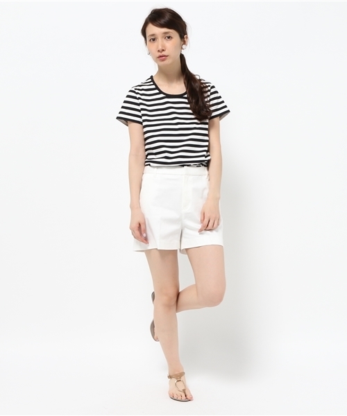 LE JUN（ルジュン）の「【VERY5月号掲載】細ボーダーＴシャツ（Tシャツ/カットソー・レディース・ブラック/グレー/ベージュ/グリーン/ダークグリーン/ネイビー/クリアブルー/パープル/レッド/イエロー・FREE）」の15枚目の写真