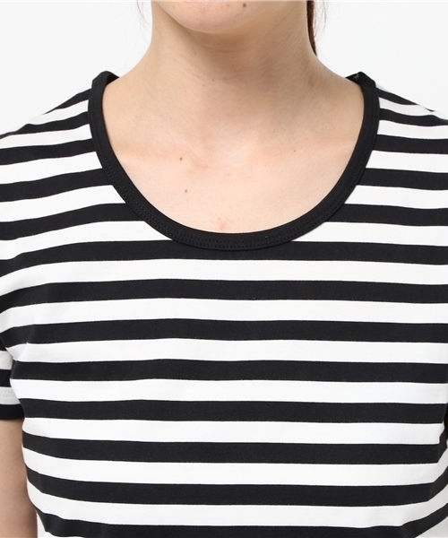 LE JUN（ルジュン）の「【VERY5月号掲載】細ボーダーＴシャツ（Tシャツ/カットソー・レディース・ブラック/グレー/ベージュ/グリーン/ダークグリーン/ネイビー/クリアブルー/パープル/レッド/イエロー・FREE）」の16枚目の写真