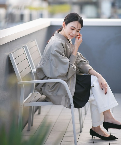 NANO universe（ナノユニバース）の「LB.04/MA-1ブルゾン（ブルゾン・レディース・ブラック/グレー系その他4・FREE）」の10枚目の写真