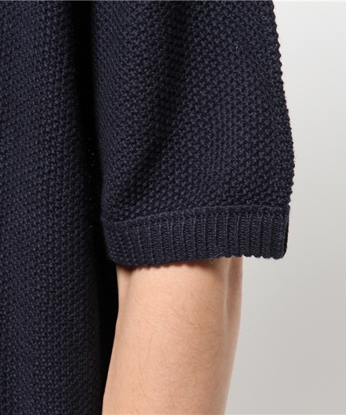 CIAOPANIC（チャオパニック）の「【Ciaopanic】　C/Lカノコ編みBIGニットTee5分袖（ニット/セーター・メンズ・アイボリー/ネイビー/グレー・MEDIUM/LARGE）」の9枚目の写真