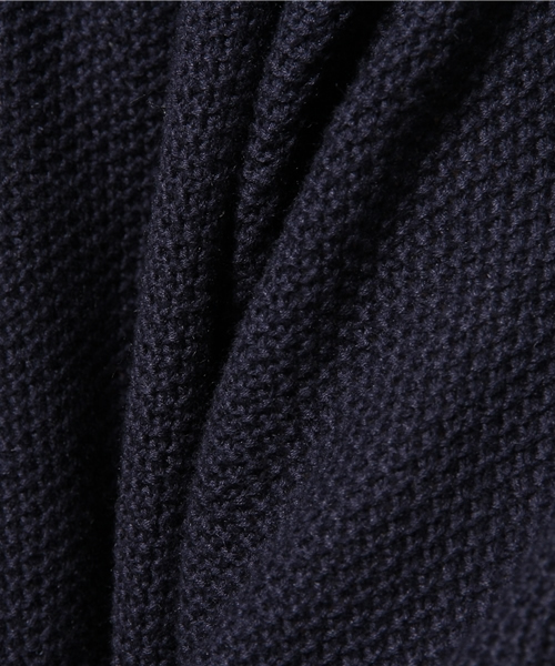 CIAOPANIC（チャオパニック）の「【Ciaopanic】　C/Lカノコ編みBIGニットTee5分袖（ニット/セーター・メンズ・アイボリー/ネイビー/グレー・MEDIUM/LARGE）」の4枚目の写真