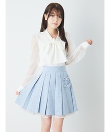 ハートバックルプリーツSK