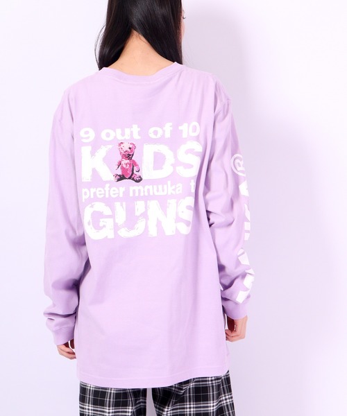 MISHKA(ミシカ)の「MISHKA ロングスリーブTシャツ(Tシャツ/カットソー・メンズ・オレンジ/パープル/グリーン/ブラック/ブルー・L/XL/M)」の1枚目の写真