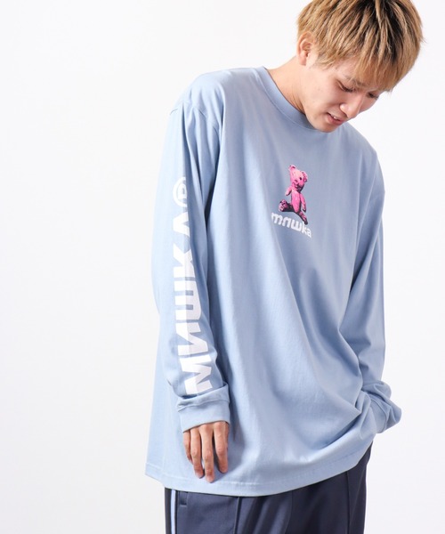 MISHKA(ミシカ)の「MISHKA ロングスリーブTシャツ(Tシャツ/カットソー・メンズ・オレンジ/パープル/グリーン/ブラック/ブルー・L/XL/M)」の4枚目の写真