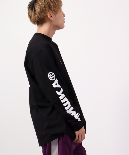 MISHKA(ミシカ)の「MISHKA ロングスリーブTシャツ(Tシャツ/カットソー・メンズ・オレンジ/パープル/グリーン/ブラック/ブルー・L/XL/M)」の9枚目の写真