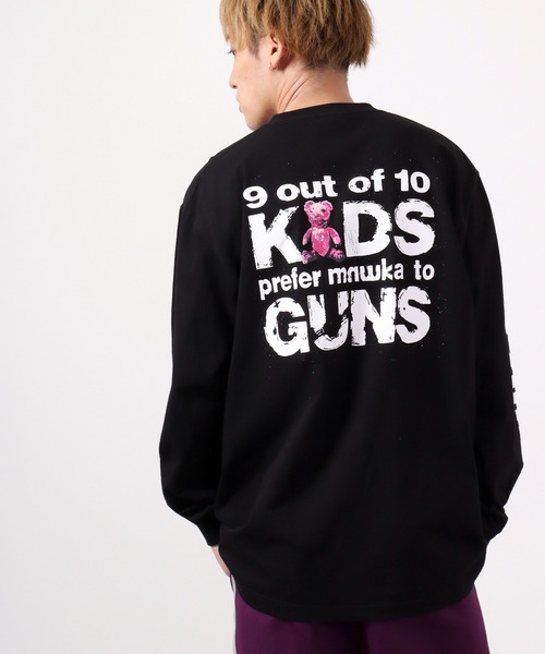 MISHKA(ミシカ)の「MISHKA ロングスリーブTシャツ(Tシャツ/カットソー・メンズ・オレンジ/パープル/グリーン/ブラック/ブルー・L/XL/M)」の10枚目の写真